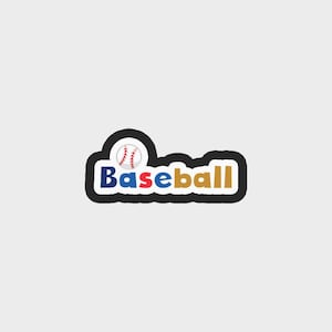 Diy Baseball Kids Baseball Word Cookie Cutter .STL Files - 5 Sizes | Baseball Cookie Cutter File | Digital Download ONLY