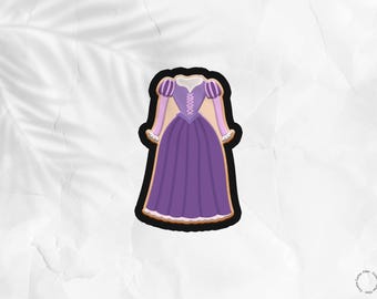 Princess Dress Cookie Cutter .STL File: DIY Baking (Digital Download)