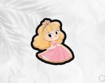 Kleine Prinzessin Cookie Cutter .STL Datei: DIY Backen (Digitaler Download)