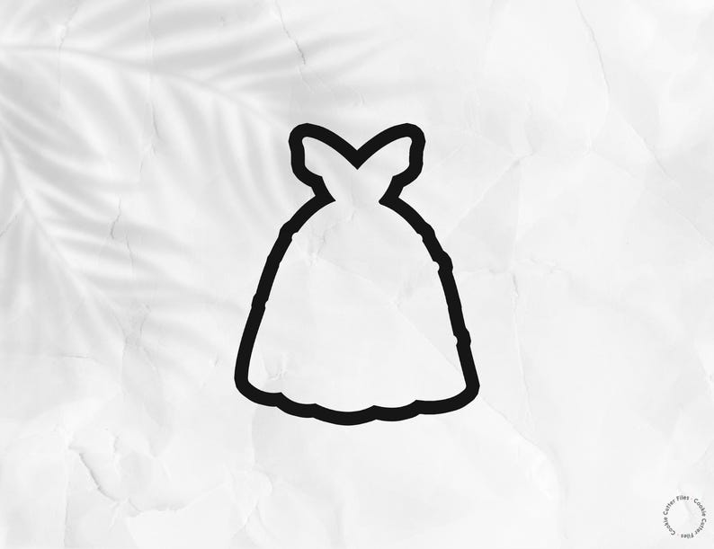 Princess Dress Cookie Cutter .STL File: DIY Baking (Digital Download)