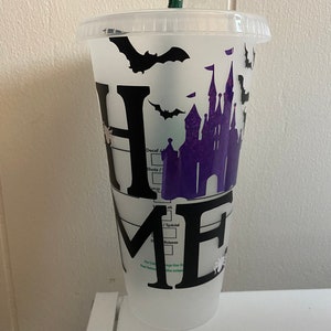 Inspired Halloween Castle Cold Cup| Star b Cup | 24oz Cold Cup | Tumbler