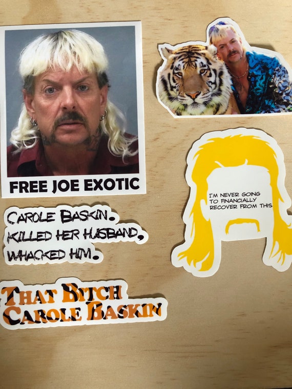 Tiger King Stickers Decals 2x #Free Joe Exotic Laptop/Wall/Window/Car Sticker 