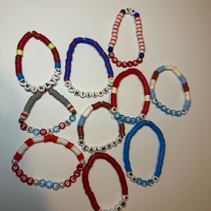 Philly Bracelets| Baseball| Jewerly| Philadelphia Gifts | Clay Beads