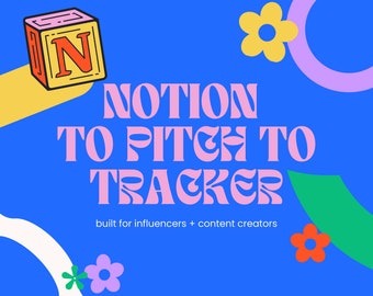 Notion To Pitch To Template for Content Creators and Influencers | Brand Pitching Tracker