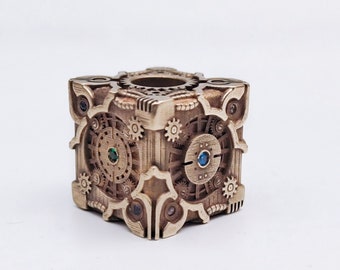 Paracord Bead "Mechanical Cube" knife bead-lanyard bead-EDC bead-custom bead-gift for men-bracelet bead paracord bracelet