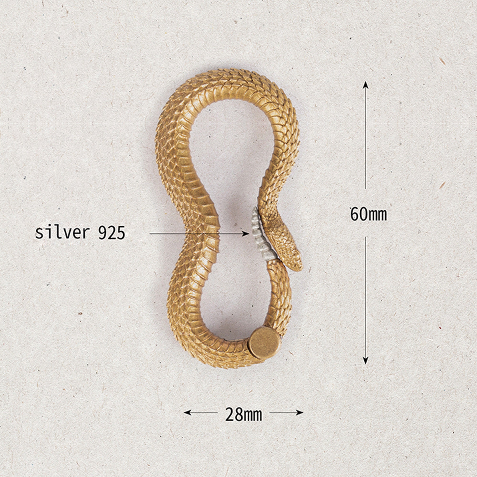 Rattlesnake Key Hook S Hanger Key Ring Snake Key Chain Solid Etsy