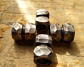 Paracord bead "Brass Bead Small Stone Texture" lanyard knife bead-EDC-custom bead-gift for men-bracelet of paracord-