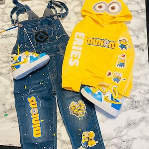 Minion 1st Birthday Outfit Boy Etsy