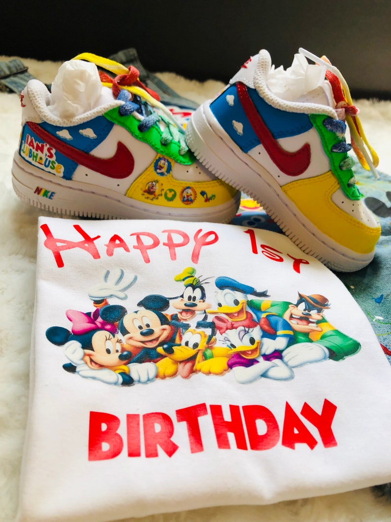 Mickey Mouse Outfit, Mickey mouse clubhouse outfit , birthday outfit , 1st birthday outfit , mickey mouse shoes image 5