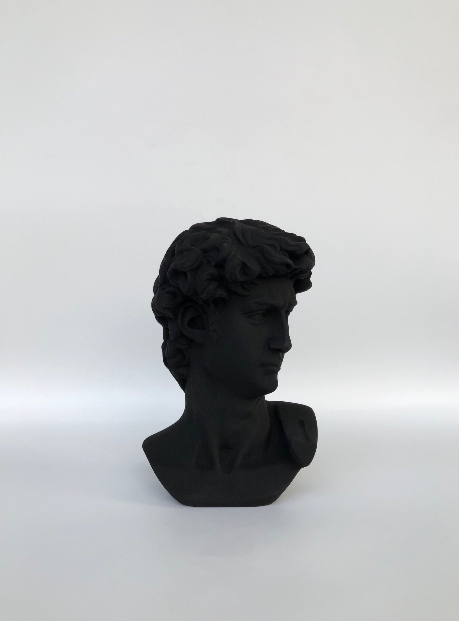 David bust statue LARGE Greek sculpture Head sculpture Etsy