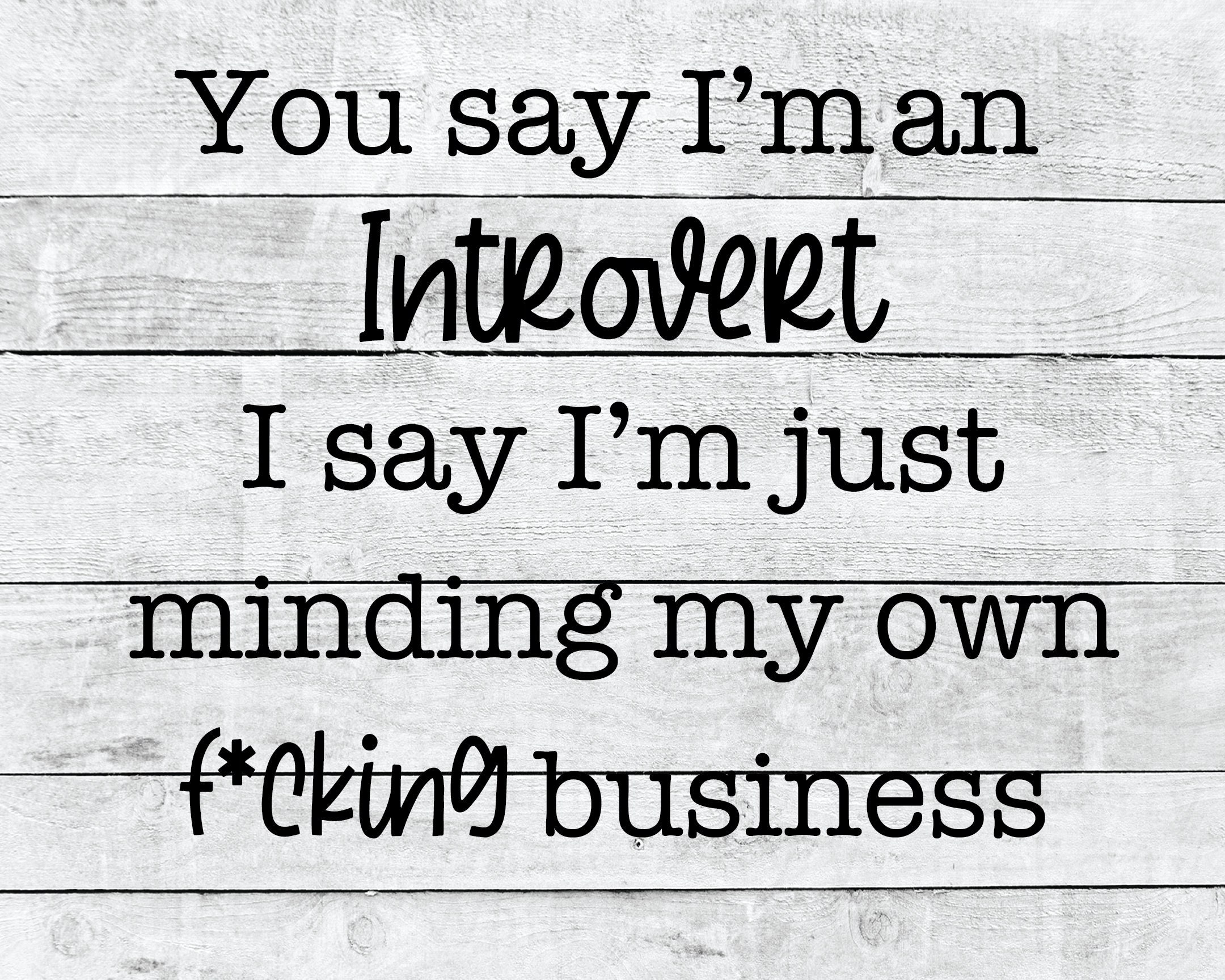 Minding My Business Svg | Introvert Svg | Introvert Gift | Cricut Svg ...