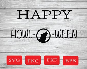 Halloween Svg - Halloween T-shirt Svg - Halloween costume Svg- Halloween Wolf Svg - Wolf Svg - Howling Svg - Howl Svg - Howling Wolf Svg
