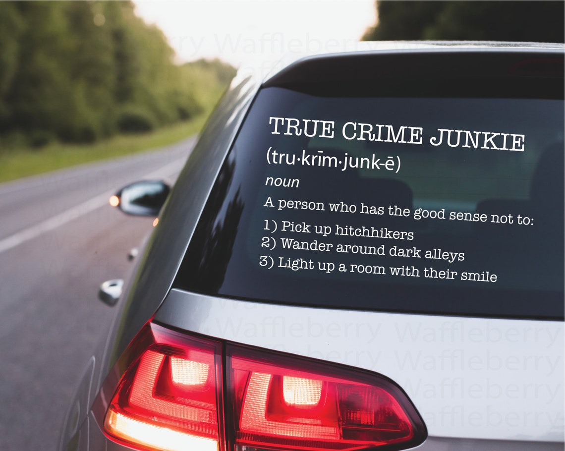 True Crime Junkie Definition True Crime SVG True Crime Gifts Cricut SVG True Crime Decal True