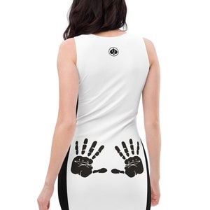 Queen Of Spades Rear End Only Hands Party Dress