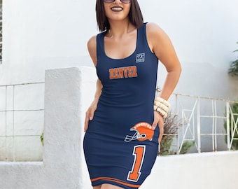 ThatXpression ThatXpression's Original Home Team Jersey Themed Racerback Dress