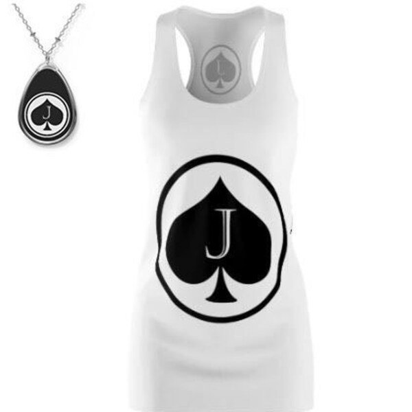 Jack Of Spades Bullseye Hot Wife Lifestyle Party Racerback Dress Opt Pendant