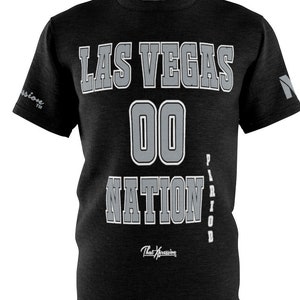 ThatXpression&#39;s Las Vegas Nation Period Sports Themed Black White Unisex T-shirt