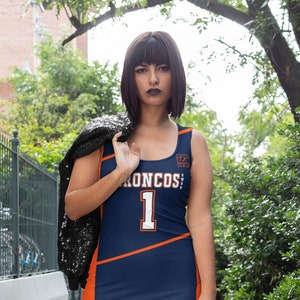 denver broncos jersey dress Girls Toddler Orange Denver Broncos All Hearts Jersey Long Sleeve Dress