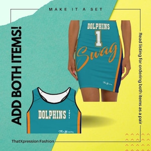 Miami Dolphins Jersey Dress - Etsy