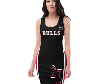 ThatXpression's Home Team Bulls Themed Racerback Jersey Dress