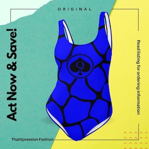 QOS Queen Of Spades One Piece Swimsuit
