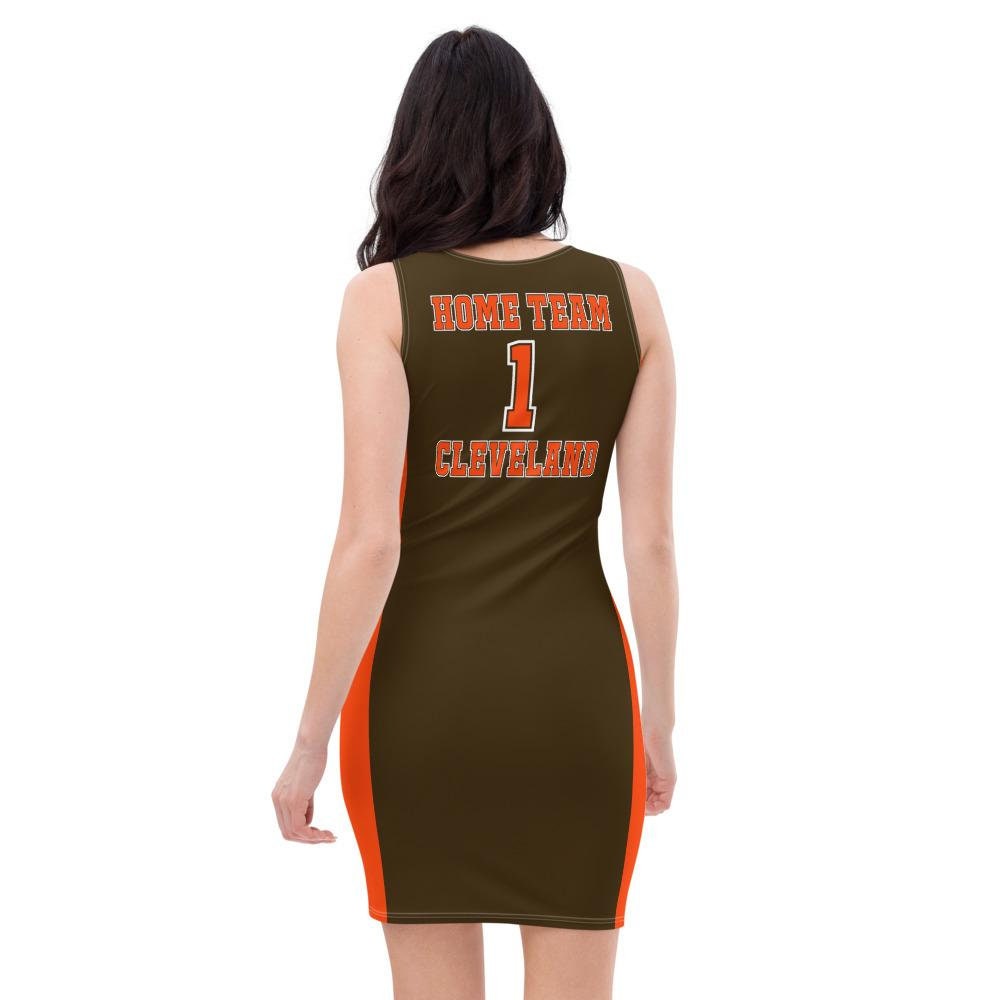 ThatXpression Fashion Fitness Cleveland Themed Superfan Browns Dress