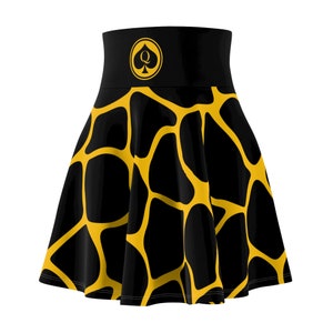 ThatXpression QOS Queen Of Spades High Waist Women&#39;s Skater Skirt-HW1
