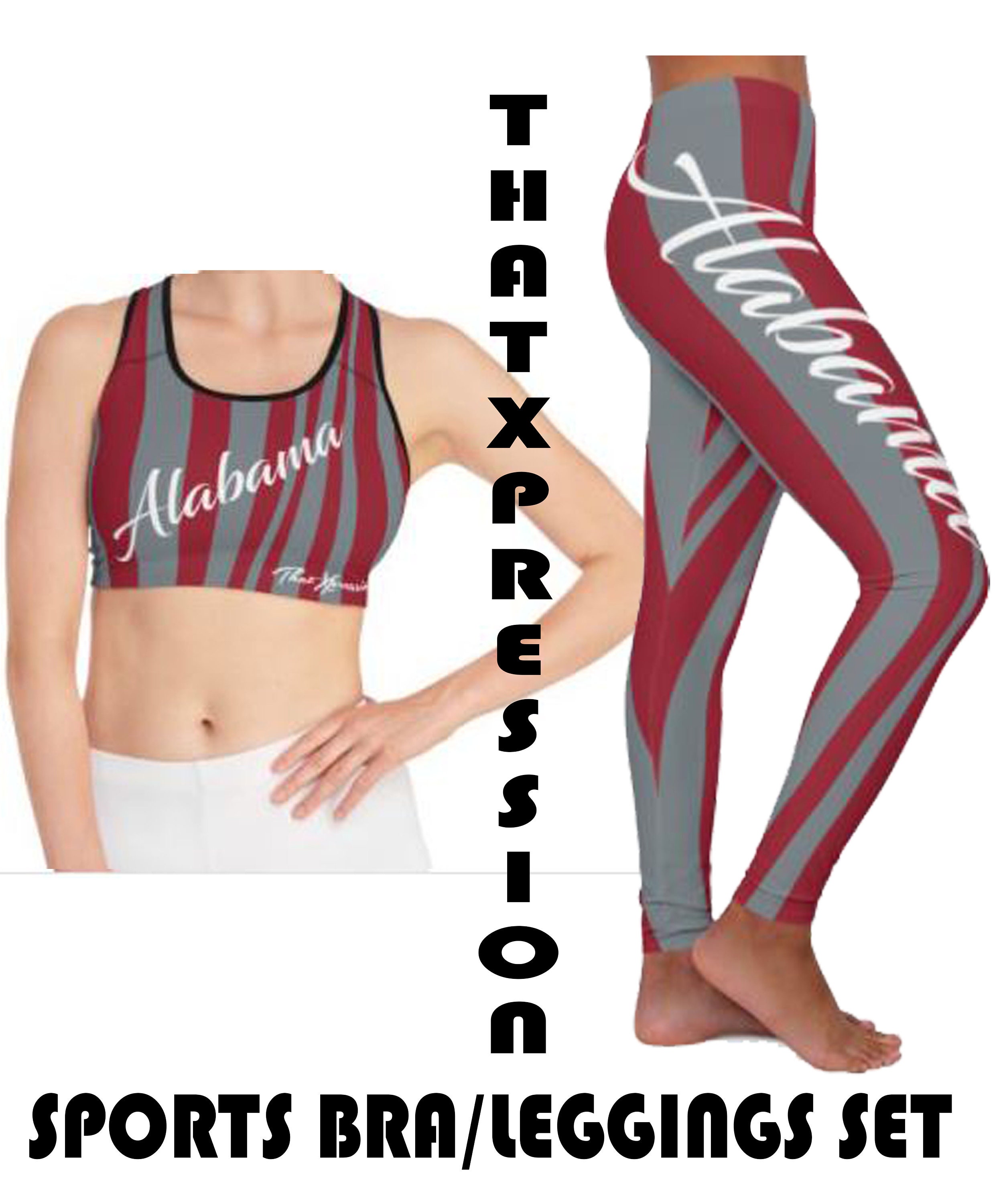 Ladies Alabama Crimson Tide Bama iLeggings Kadyluxe Yoga Pants