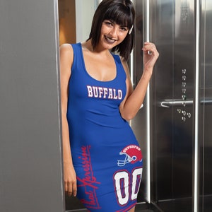 ThatXpression&#39;s Superfan Sports Themed Home Team Buffalo Fitted Dress