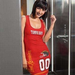 ThatXpression&#39;s 4 Color Tampa Bay Home Team Fitted Dress