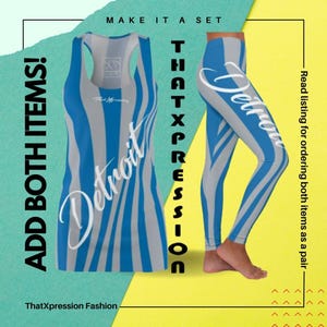 ThatXpression Fashion Detroit Leggings & Tunic Racerback