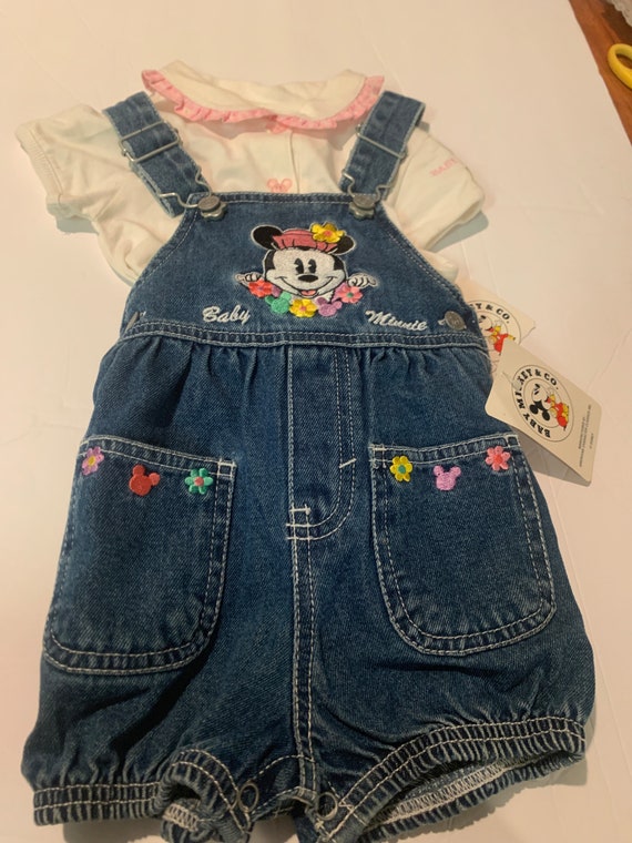 Vintage Baby Mickey & Co. Toddler Girl Overalls - image 1