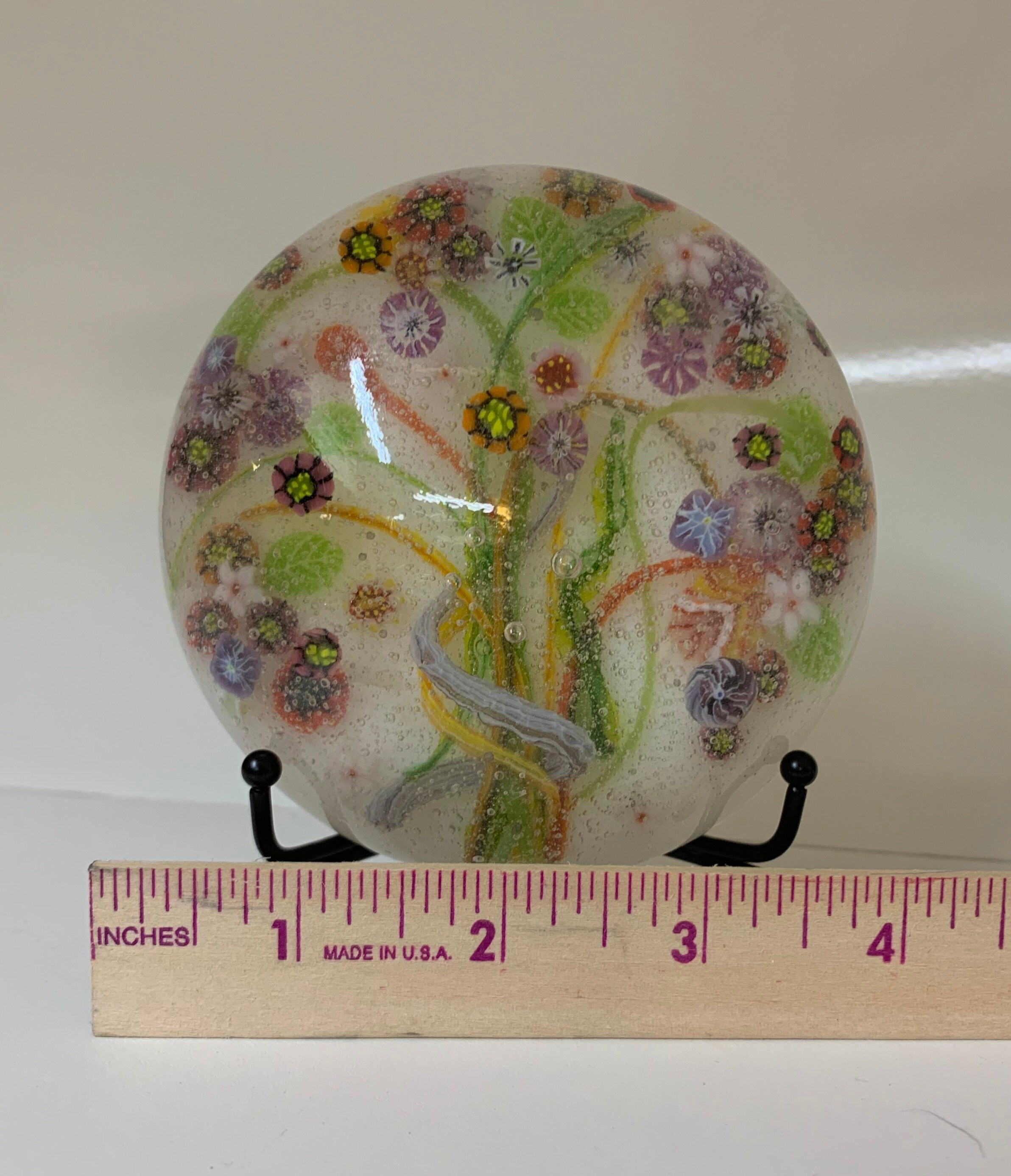 4 Flower Paperweight Bouquet of gem tone flowers Etsy