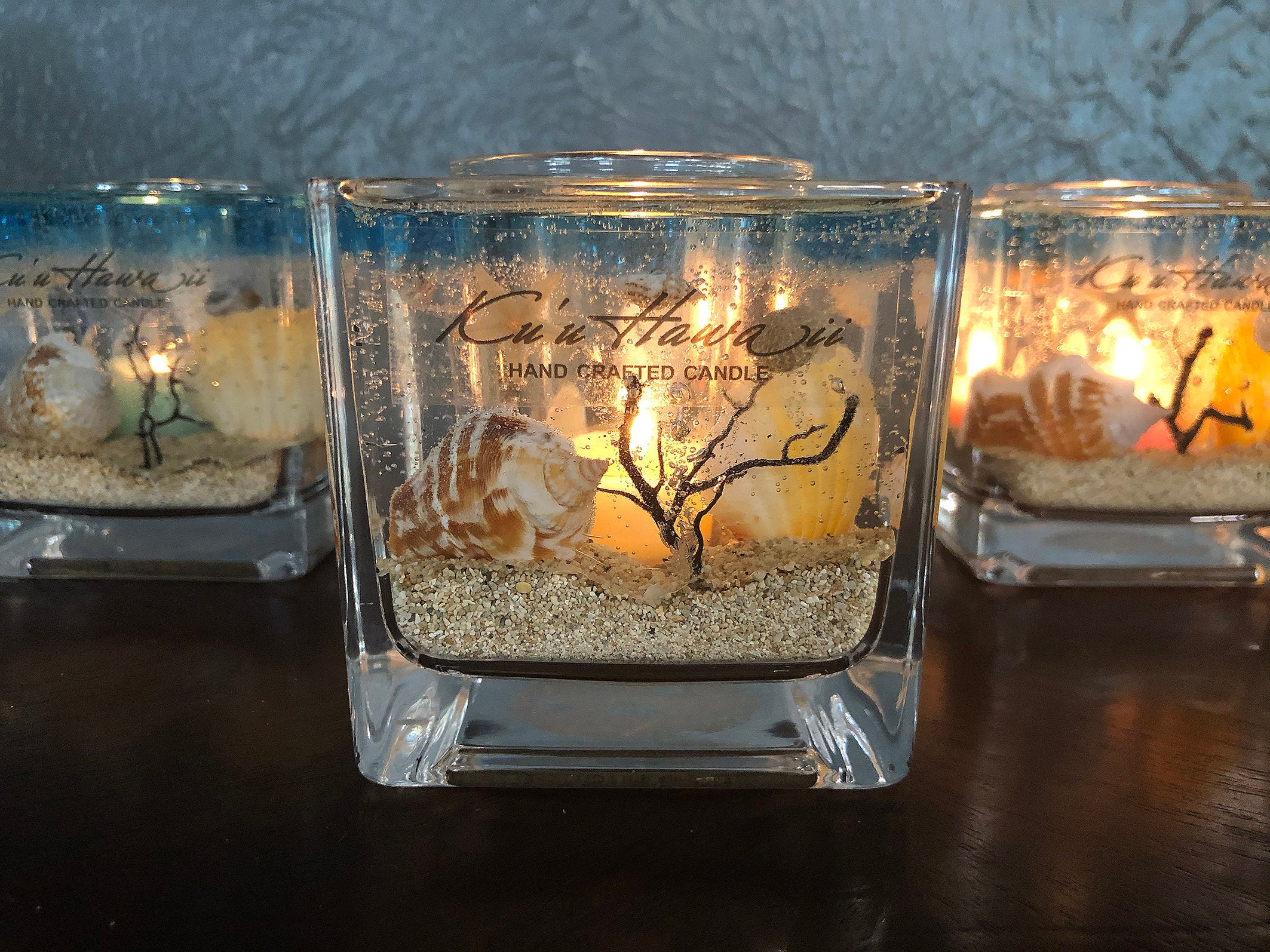 Aquarium Ocean Candle Gift Set Forever Holder Soy Tea Lights Etsy