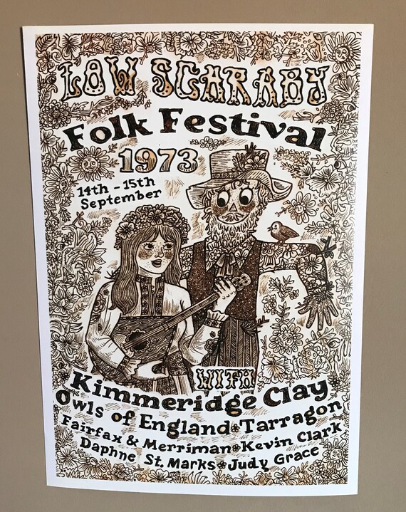 Low Scaraby Folk Festival 1973 Poster