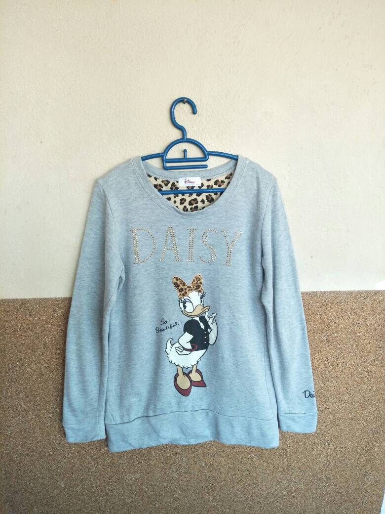 Disney Daisy Duck Diamond Big Logo Big Spell Sweatshirt Etsy