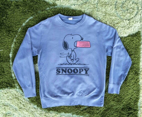 Snoopy Cartoon Sweatshirt Big Logo Pullover Streat