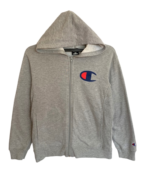 Champion Hoodie Sweatshirt For Unisex Kids Grey Co