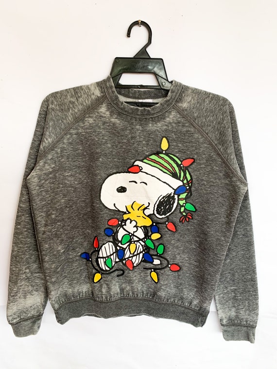 Peanuts Snoopy Merry Christmas Sweatshirt medium s