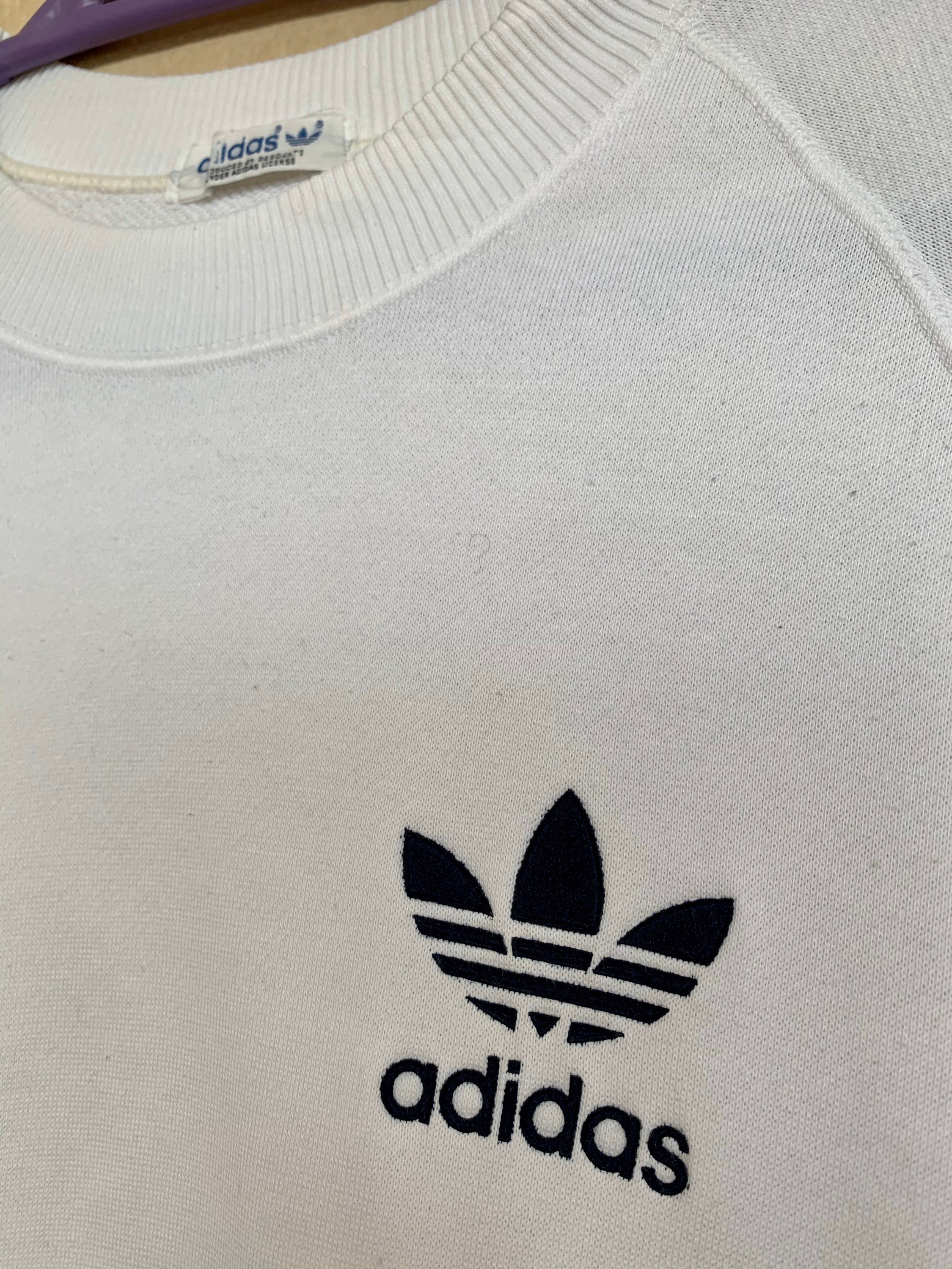 Vintage Adidas Small Logo Embroidery Sweatshirt Descente Tag | Etsy