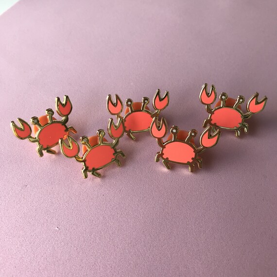 Crab Rave Mini Hard Enamel Pin