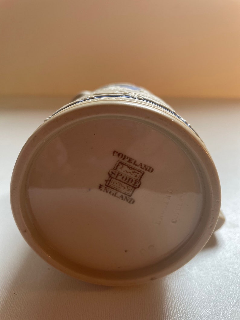 Copeland Spode Royal Blue Jasperware Pitcher Hunt Scene Etsy