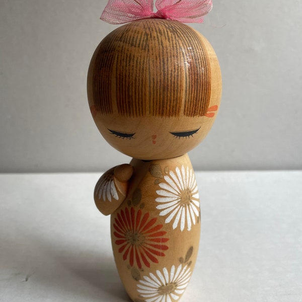 Kokeshi Doll by Ryoka Aoki Japan Mid-Century Vintage