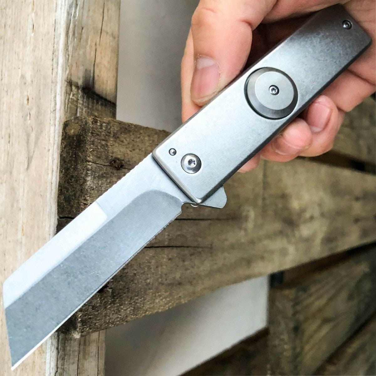 7 Fidget Spinner Pocket Knife Tanto Blade Spring Etsy