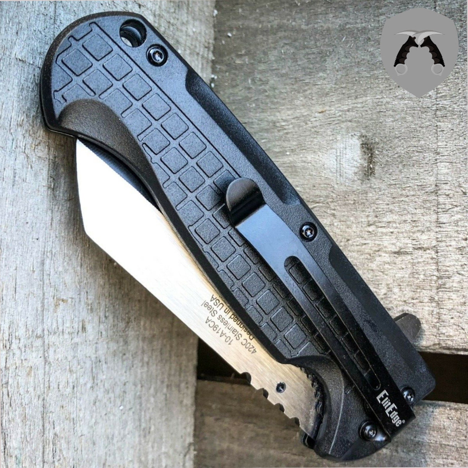Military TACTICAL Cleaver Razor Assisted Open Pocket Folding Etsy
