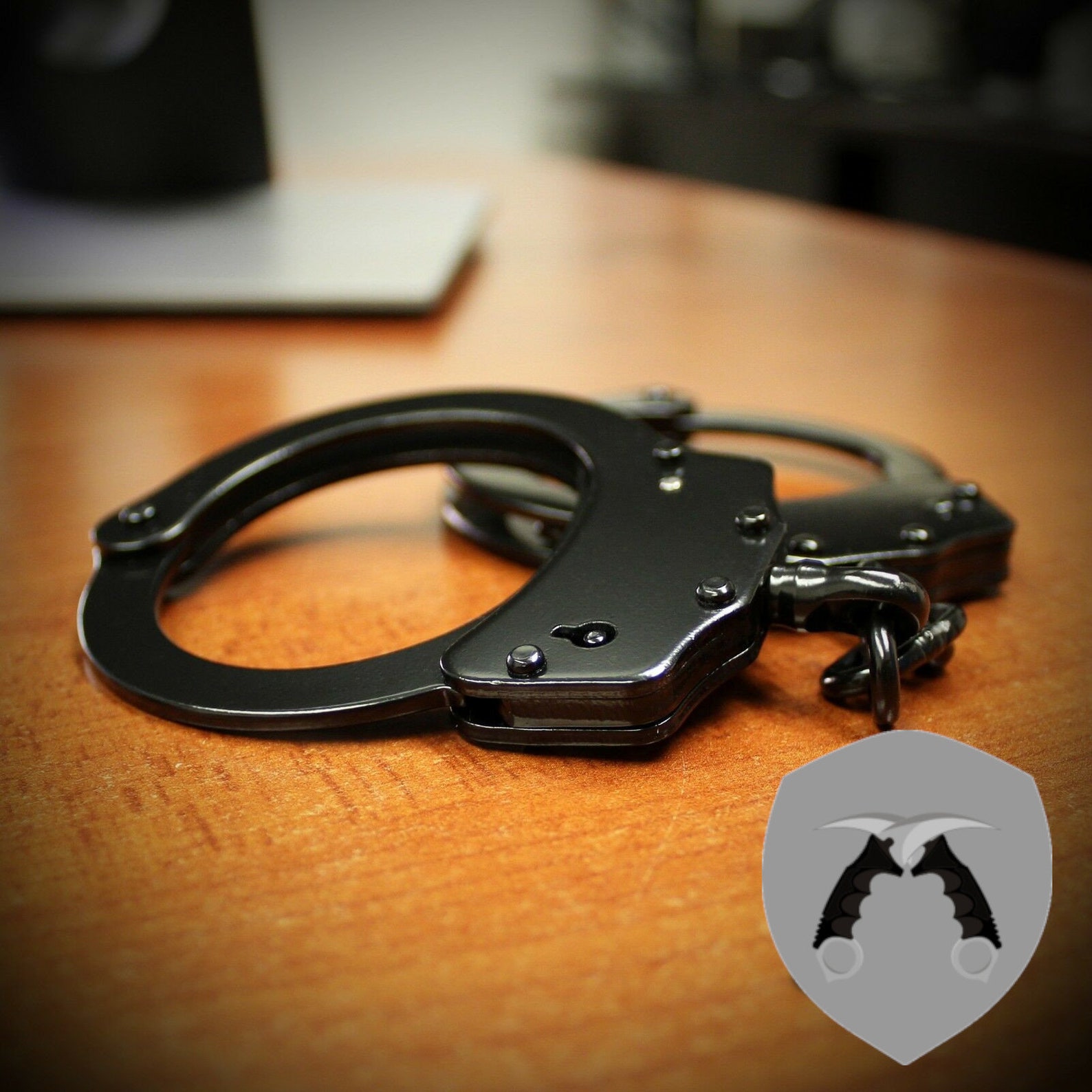 REAL Police Handcuffs DOUBLE LOCK Professional Black Steel Etsy