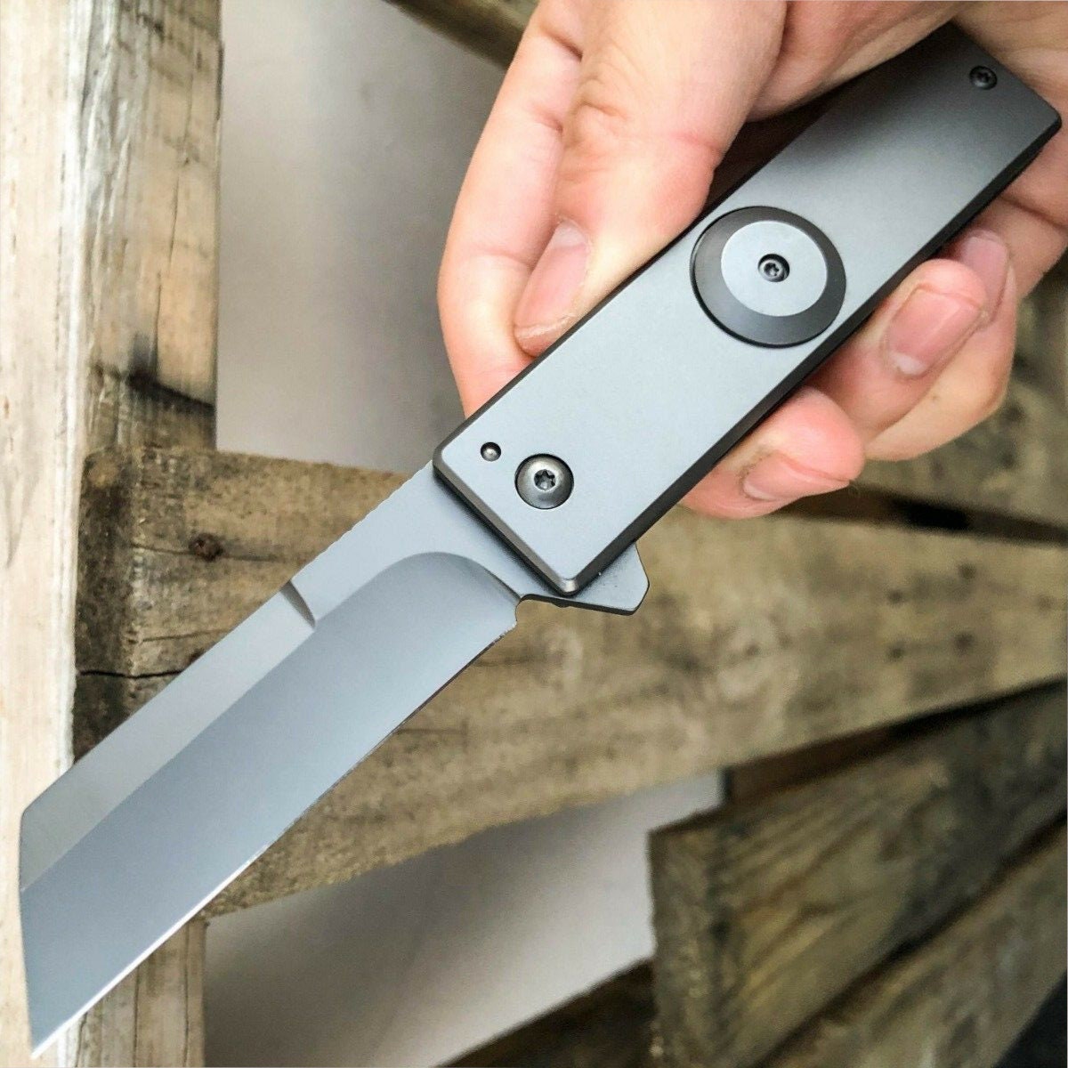 7 Fidget Spinner Pocket Knife Tanto Blade Spring Etsy