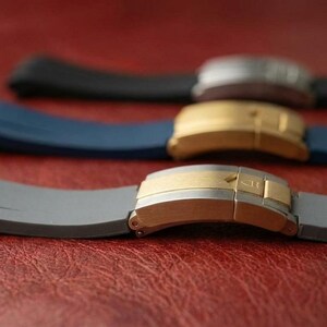 Fluoro Rubber Strap for Tudor Black Bay BB41/BB54/BB58 - 20/22mm Curved End