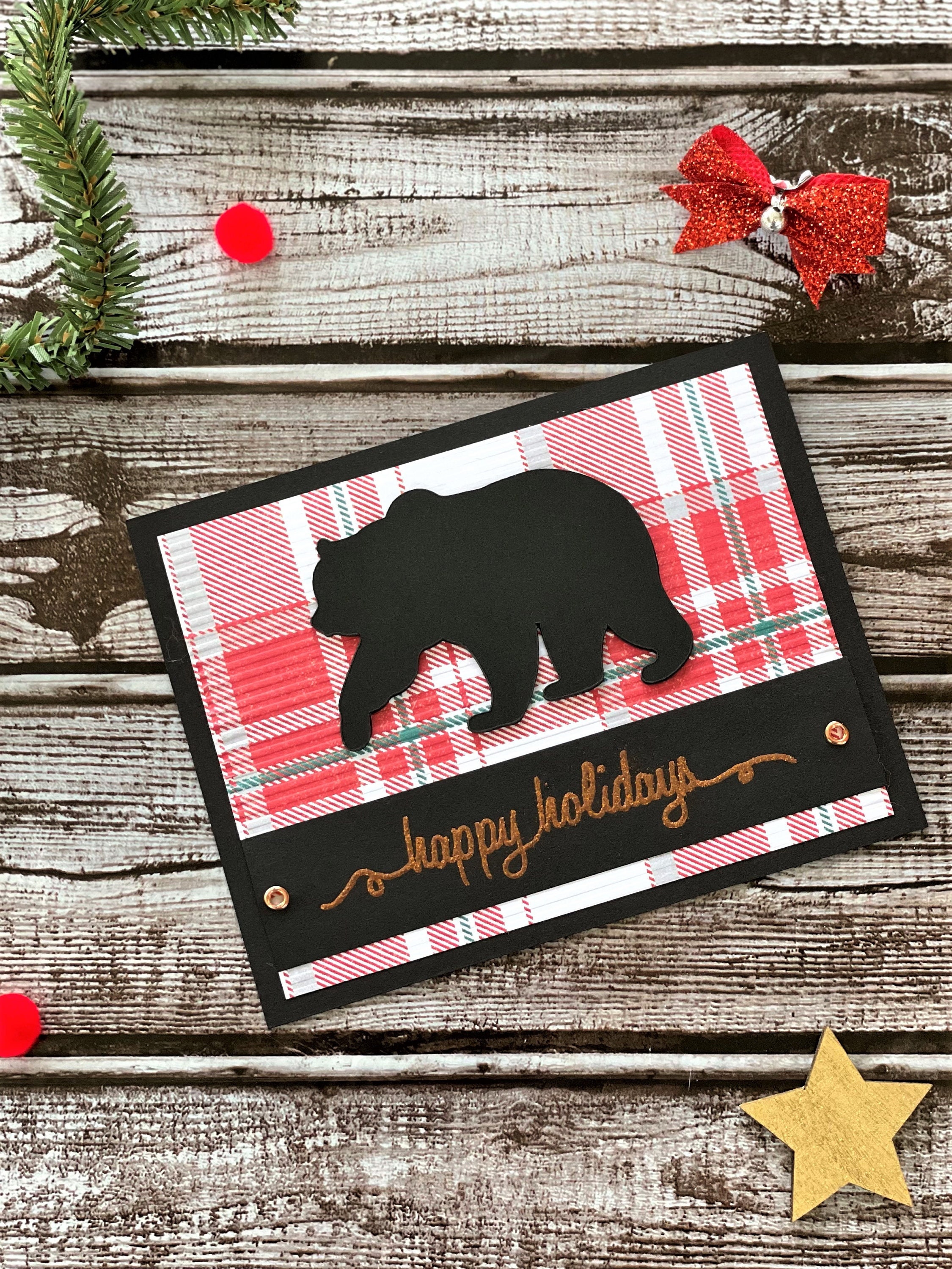Black Bear Christmas Cards 