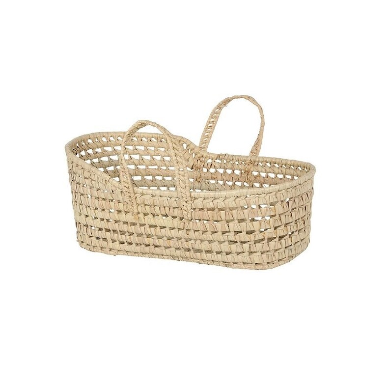 Couffin bebe raffia braided
